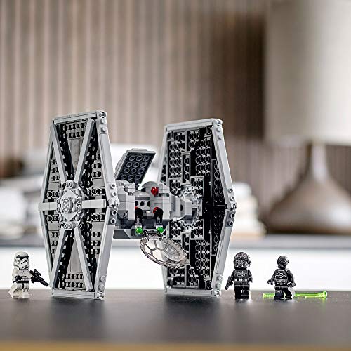 LEGO 75300 Star Wars Caza TIE Imperial, Juego de Construcción con Mini Figura de Stormtrooper y Piloto Saga Skywalker, Regalo para Niños de 8 Años