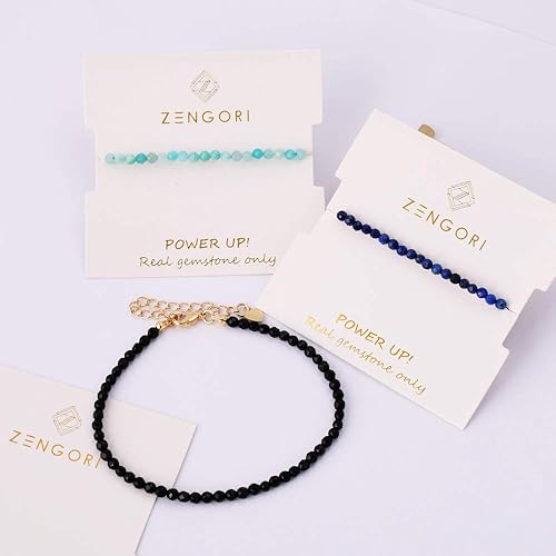 Miniatura 6 de Pulsera de cuentas facetadas de piedra genuina natural de 0.118 in, joyería hecha a mano ajustable, Turquesa natural, turquesa natural