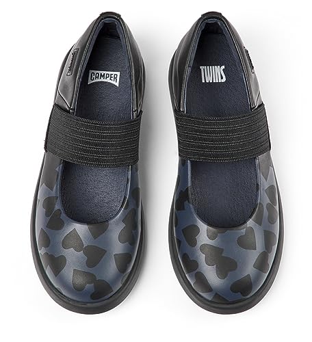 Camper Kids Girls Duet Ballet Flat, Schwarz, 1 Little Kid Black4