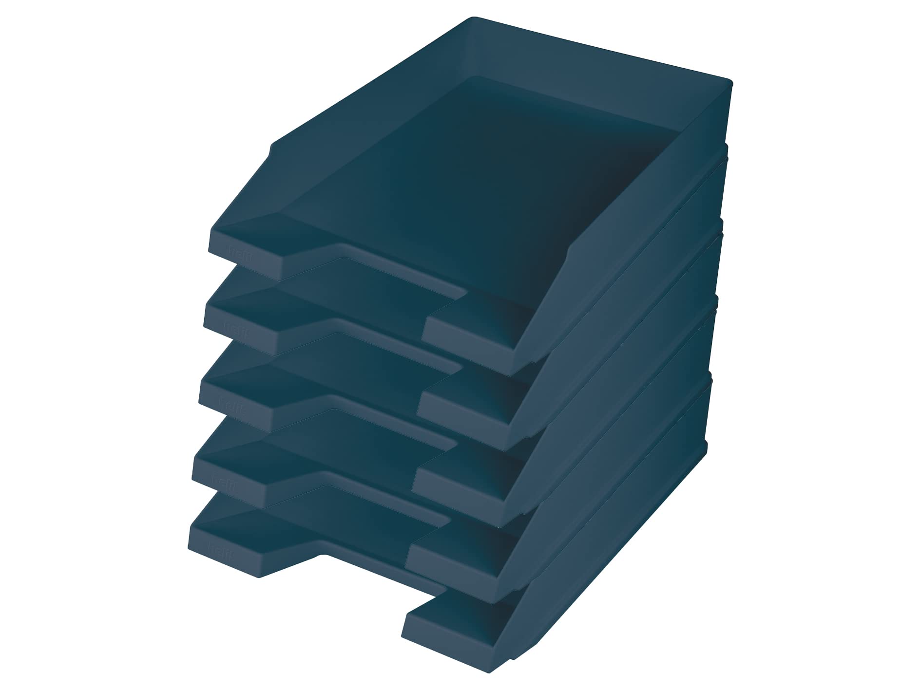Helit H2661634 Letter Tray "the Green Staff" DIN A4-C4 Recycled Plastic Blue Angel Certified Pack of 5