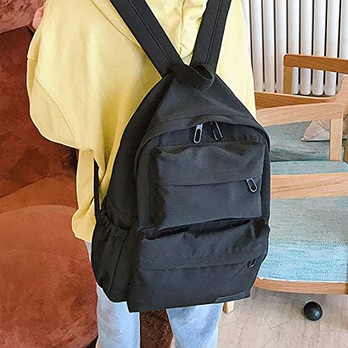 Van Caro Oxford School Backpack Large College Backpack Casual Bookbag Laptop Backpack Computer Bag Travel Daypack for Girls Boys Teens,Black