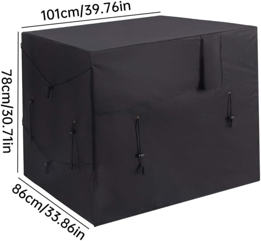 Pool Heat Pump Cover - Waterproof Pool Equipment Cover for Winter- Adjustable Pool Heater Winter Cover for Outside Units