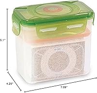 Vista 3 de E-Jen Premium Kimchi, Sauerkraut - Contenedor para fermentación de probióticos con tapa de vacío interior., Verde terracota.