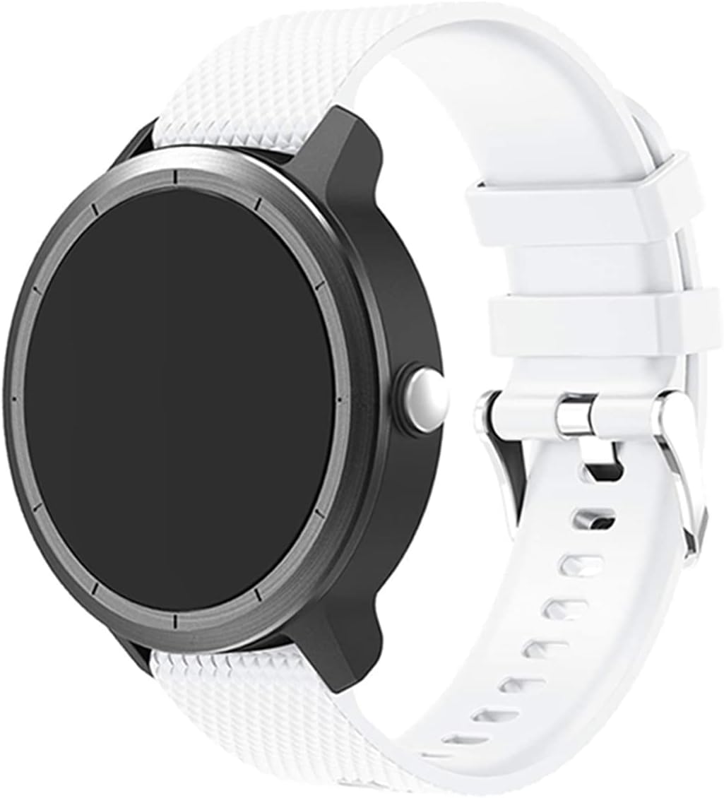 Watch Bands for Vivoactive 3, 20mm Soft Silicone Replacement Bands for Garmin Vivoactive 3/ Garmin Forerunner 645 Music/Galaxy 42mm/Galaxy Watch 3 41mm Smart Watch
