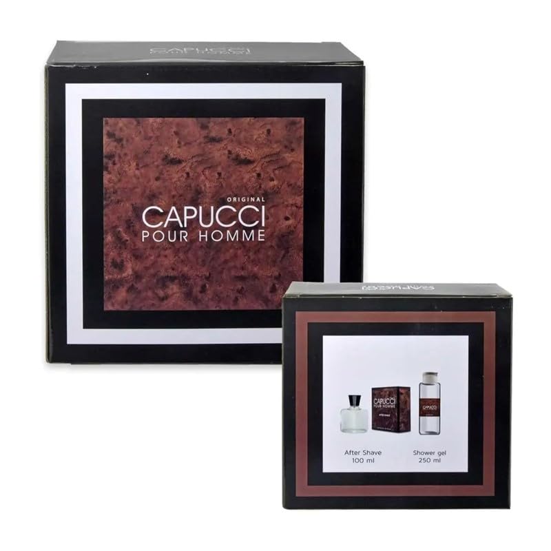 Capucci Pour Homme - Estuche After Shave, 100 ml + Gel de ducha,...