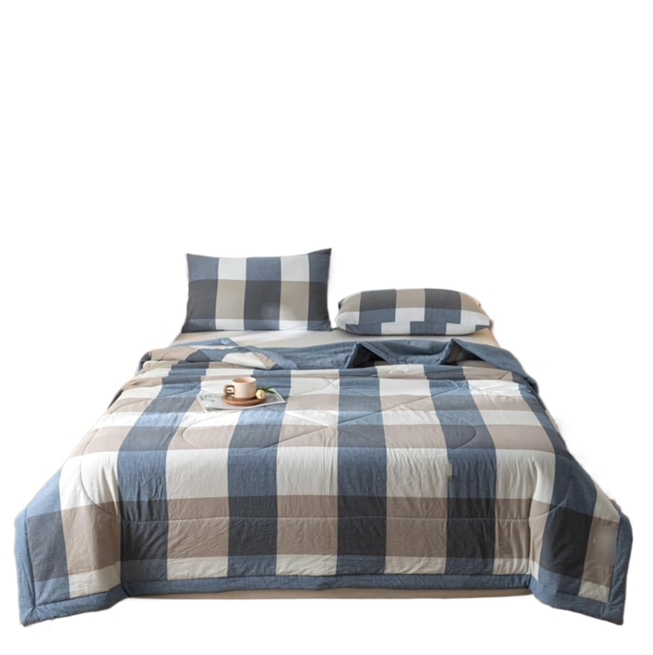 ETUELNOPT Cooling King Duvet for Summer， Summer Cool Sleep. Blanket, Washed Cotton Quilt, Multicolor, Multiple Sizes(J,180x200cm)