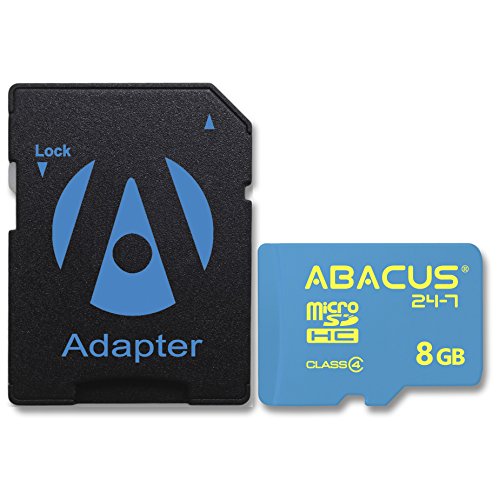 Abacus24-7 8 GB Micro SD Memory Card with Adapter for HTC 10, A9, Bolt, Desire 530, 626, Eye, 510, 526, 610, 826, 625, 816, One M7, M8, M9, Max, Remix