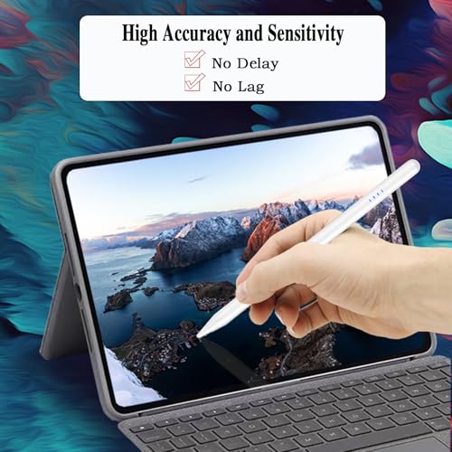 Android Stylus Pens for Touch Screens High Precision&Sensitivity Magnetic Type-C Tablet Stylus Suit with Samsung/Huawei/Lenovo/Mi/Vivo/Switch and Other Android Smartphone and Tablet Device - White - image 6