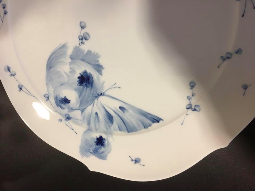 38cm青い花 グランドプレート 青い花 グランドプレート ⭐️38cm青い花 38cm青い花 グランドプレート 青い花 グランドプレート ⭐️38cm青い花
