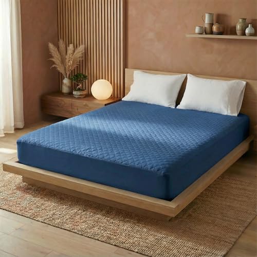 Image of SleepyCat Quilted Mattress Protector | Soft Quilted Comfort | Waterproof Backing | Everyday Mattress Protection | Multiple Sizes |(Queen Size, 72x60 Inches)