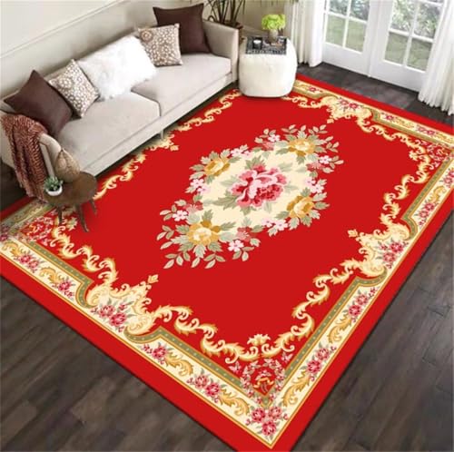 Tapis de canape de salon confortable et durable à fleurs - 2