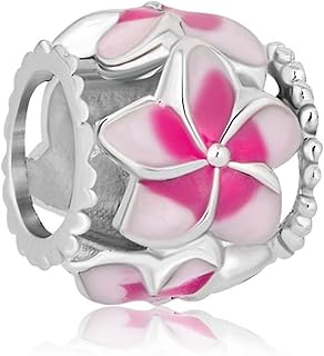 SBI Jewelry Flower Charm Compatible with Pandora Charms Bracelets for Women