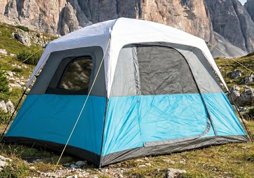 4-6 Person Large Camping Tent 120'x108'x79' Easy Setup...