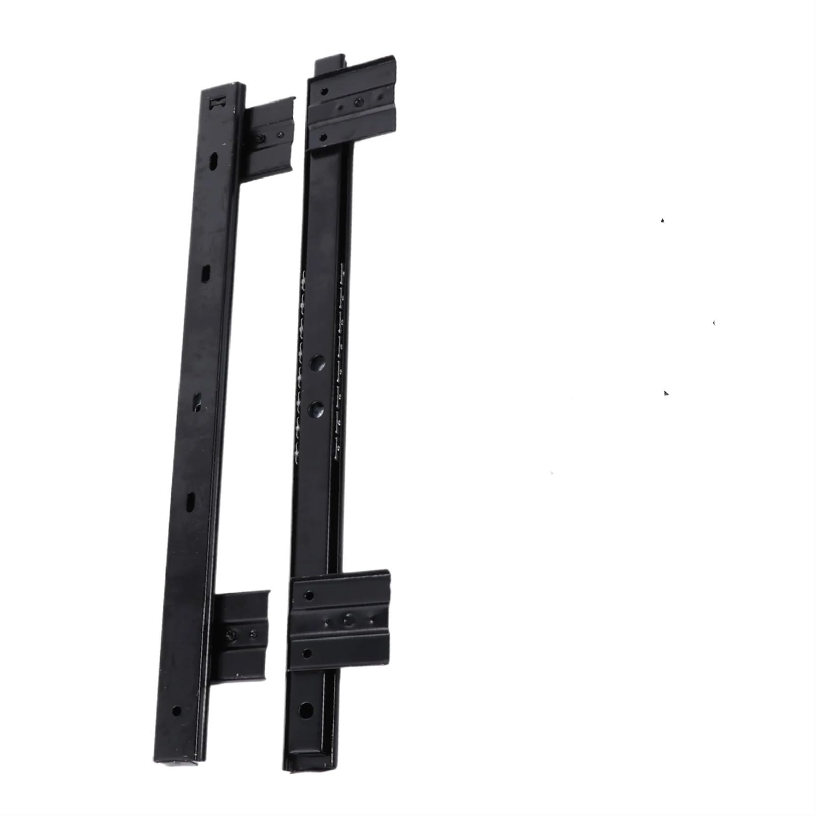 Rail coulissant réglable en acier noir pour fixer un tiroir sous bureau