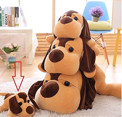 Image of Tickles Cute Lying Dog Soft Stuffed Plush Animal Cushion for Kids Girl Birthday Car (Color: Brown Size: 30cm)