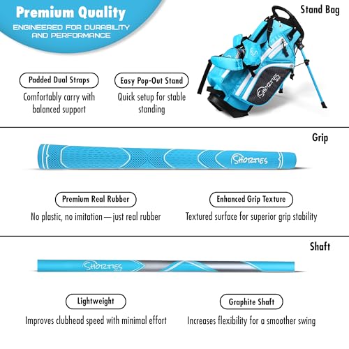 Junior Golf Club Set with Stand Bag for Kids 34–38 Inches