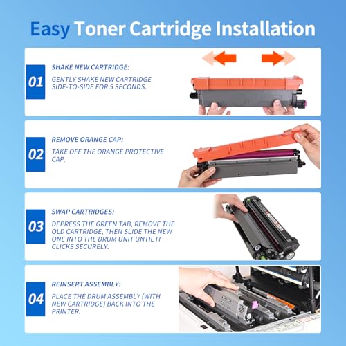 Image of LinkDocs TN229XXL Super High Yield Compatible Toner Cartridge Replacement for Brother TN-229 TN229 TN229XL TN-229XXL ( Print up to 4,500 Pages per Black, up to 4,000 Pages per Cyan /Magenta /Yellow)