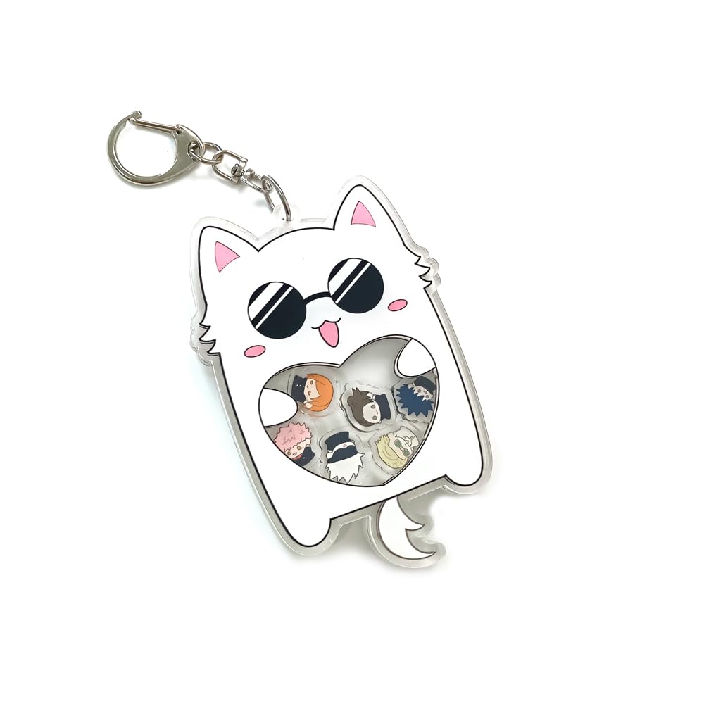 Cute Cat Keychain Anime Cat Keychain Keyring for Backpack Bag Jewelry Accessories for Men Women