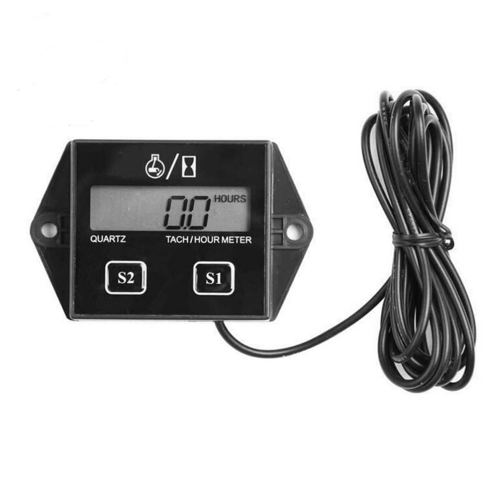 Wakauto Rpm Meter Timers Digital Hour Meter Small Engines Engine Tachometer Hour Counter Small Motorcycle Engine-image-20