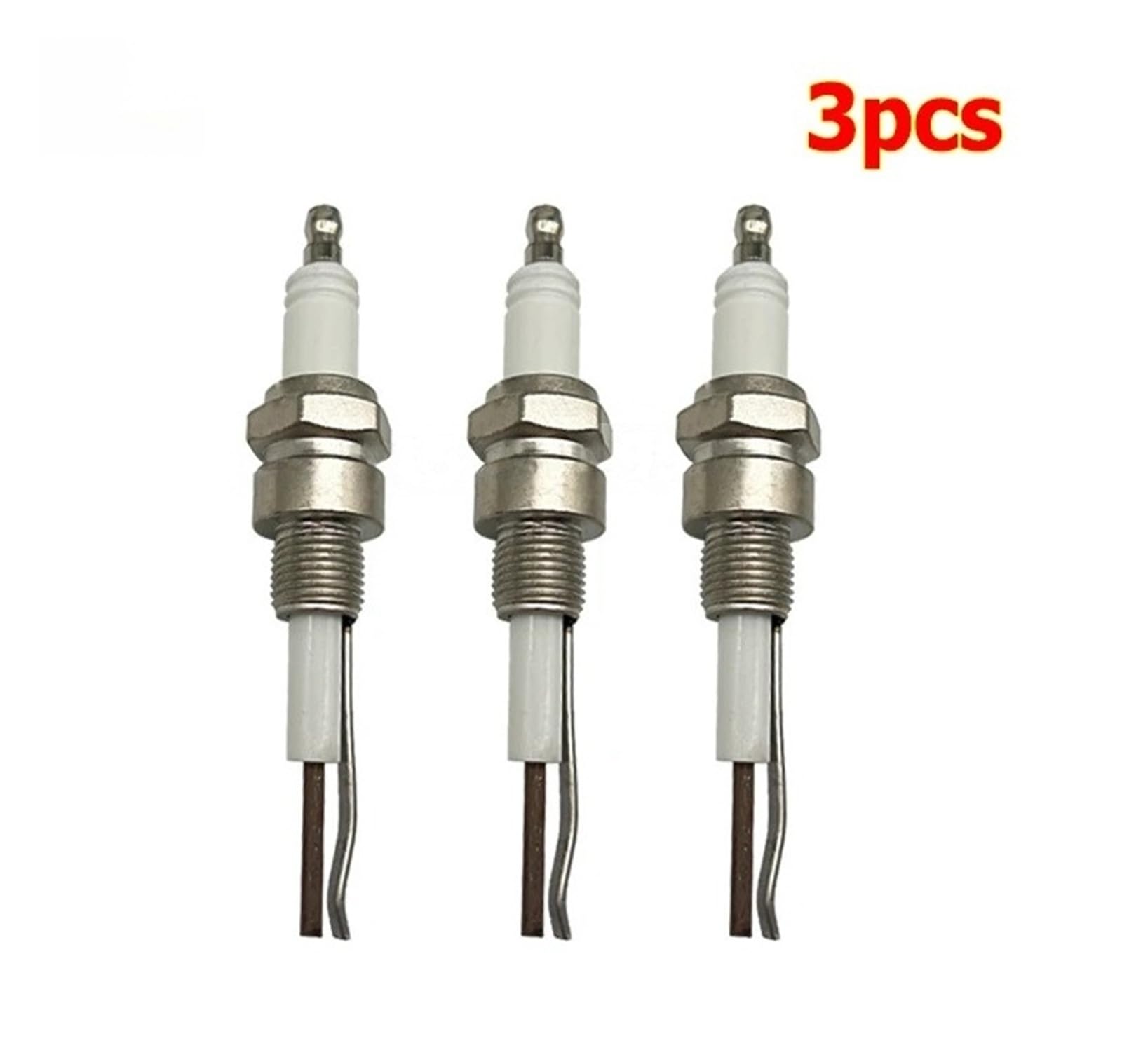 3 electrodos de cerámica 13047, chispa industrial 13047-1, encendedores de quemador de electrodo de encendido(Type1-3pcs)
