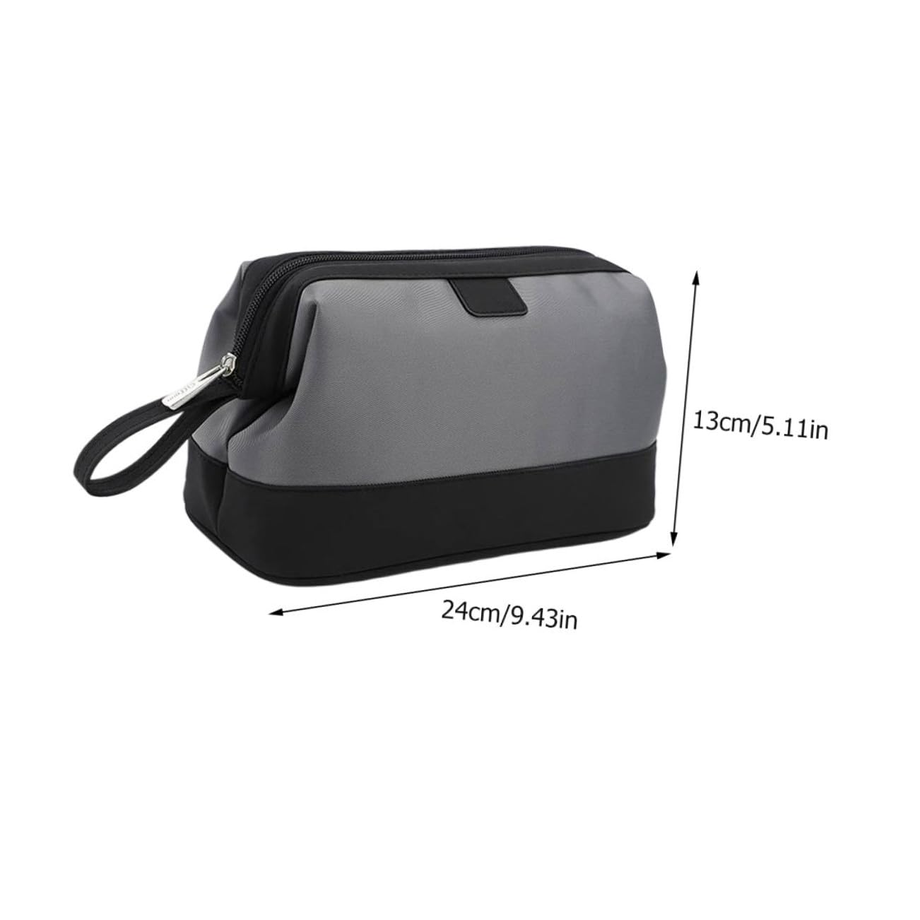 Bolsa Neceser Hombre Multifuncional con Gran Capacidad para Viaje y Almacenamiento Cosméticos Portátil Gris
