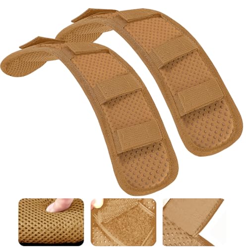 ZINMARK 2Pcs Shoulder Strap Pad, Backpack Strap Pads, Shoulder Pads Cushions for Tactical Vests, Laptop Bags, Messenger Bags, Briefcases, Luggage, Tool Bags, Travel Bags etc, Khaki