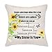 VEEMIZO Siostry prezenty od siostry brata poszewki na poduszki urodziny rocznicę ukończenie szkoły poszewki na poduszki siostry 'Give Hope When Life is Low' kwadratowe dekoracyjne poszewki na poduszki 45 x 45 cm