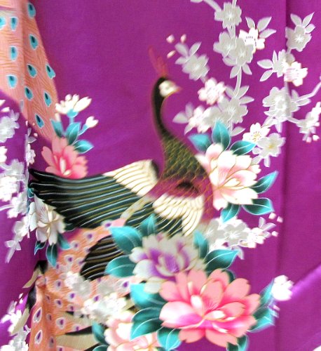 Beautiful And Cool Peacock Kimono Women's Satin Silk Robe-One Size #TOP2