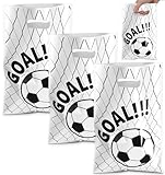 ValueBargain Soccer Snack Bags for Team, 50 Pcs Soccer Bags for Snacks, Team Kids, Boys, Girls, Party Favor, Sports Events (White)