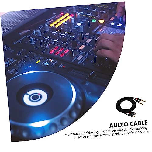 Cables de audio doble conductor negro para mesas de mezcla analógicas 7
