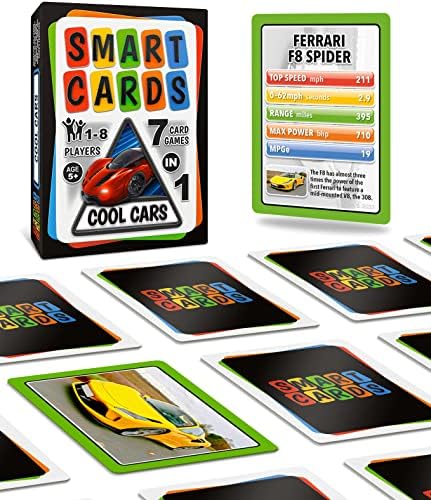 100 PICS Smart Cards Countries - Card Game with Matching Pairs, Snap, Trumps, Rummy, Happy Families (7 Games To Play), Travel Game, Gift, Stocking Filler