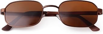 Polarized Small Rectangle Sunglasses for Women Men Trendy 90s Retro Vintage Fashion Narrow Square UV Sun Glasses
