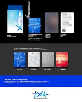 TXT ヨンジュン　TOGETHER ミニブックキーリング　4種 コンプリート TXT - [THE STAR CHAPTER : TOGETHER] MINI BOOK KEYRING 4