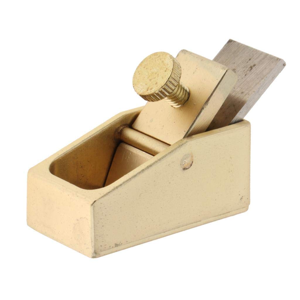 Houtschaafmachine Handgereedschap Duim Vliegtuig Hand Vliegtuig Tool Mini Vliegtuig Hout Trimmen Vliegtuig voor Houtbewerking Oppervlak Gladmaken Rand Trimmen (S, Gouden