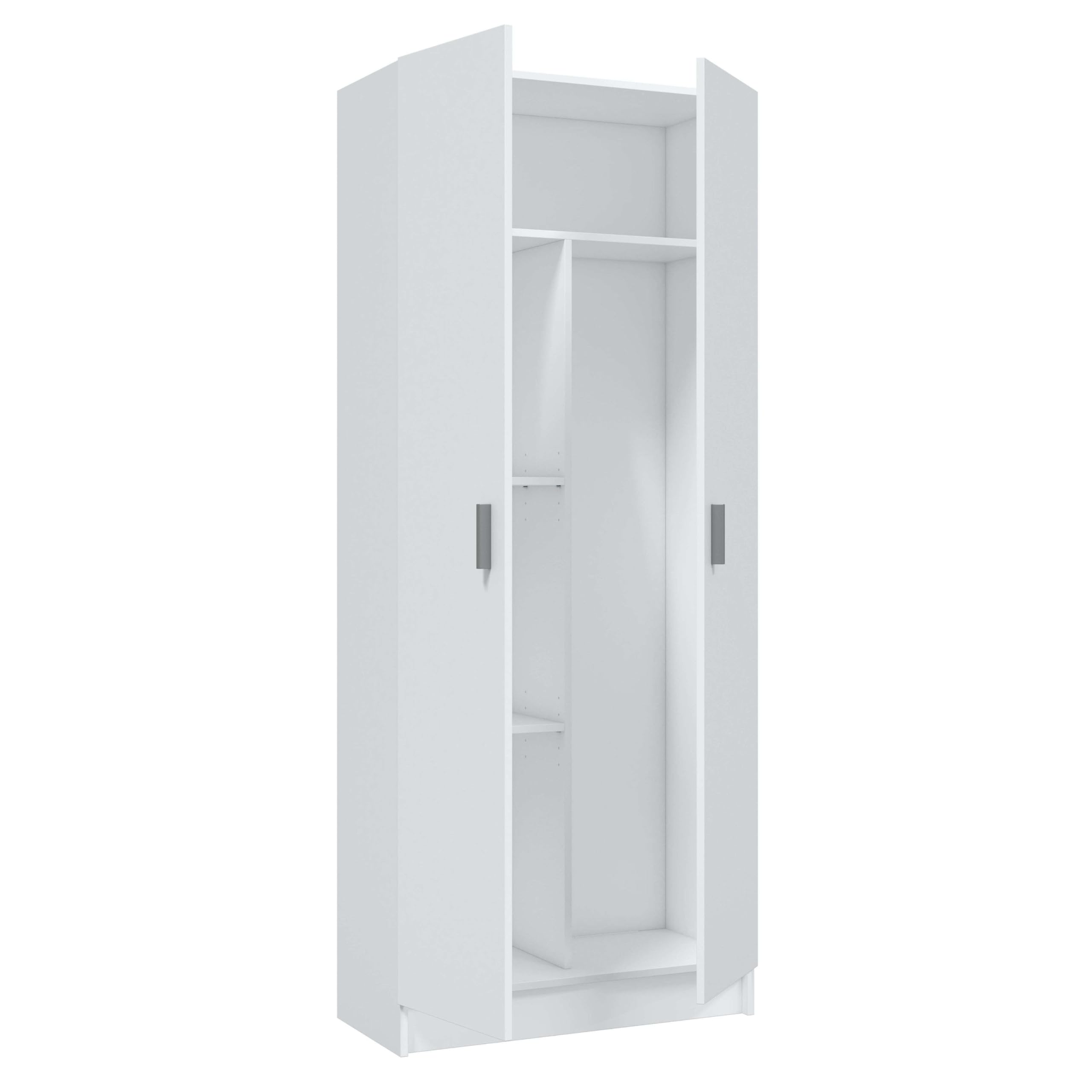 Esidra Habitdesign FOARM7142O Armadio Multiuso, Bianco, 73 x 37 x 180 cm