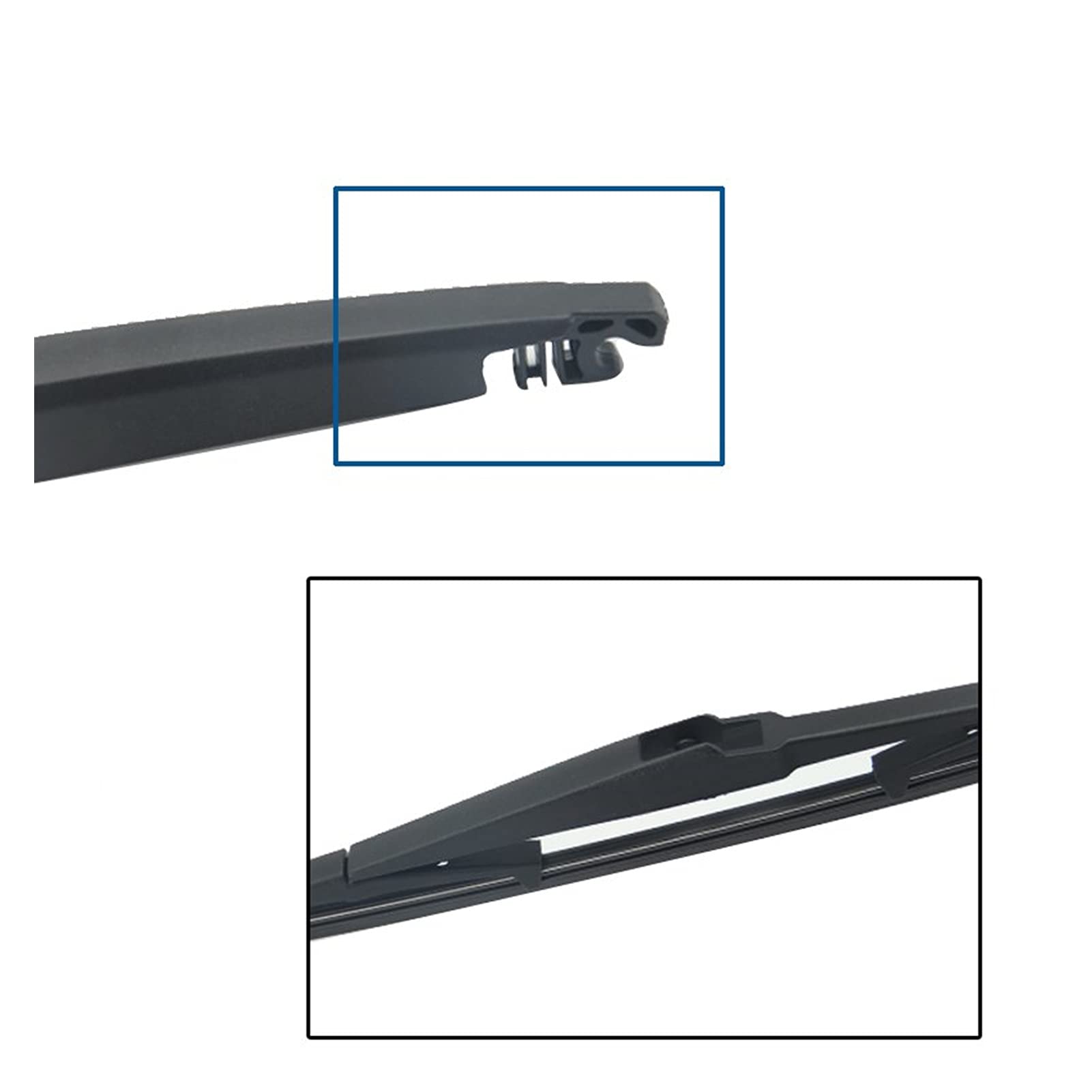Tergicristalli Tergicristallo 12" Kit Spazzole Tergicristallo Posteriore E Braccio per To&yota per Hi&ghlander MK3 2012-2018