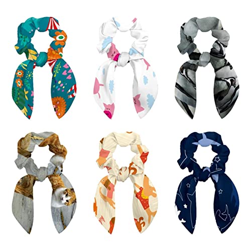 Chouchous à cheveux avec nœud papillon élastiques et accessoires femme