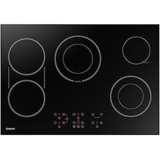 30 Inch Electric Cooktop 5 Burners,3000 Watt Dual-Ring Burner for Quick Boil,Shatterproof Glass, Keep Warm Setting, 9 Heating Level,9000W, Drop-in Electric Stove Top,Gloss Black