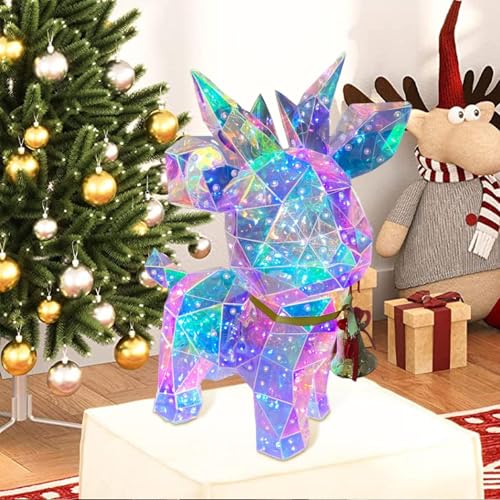Affichage d'élan de Noël lumineux pour remplacer les décorations ternes et fragiles