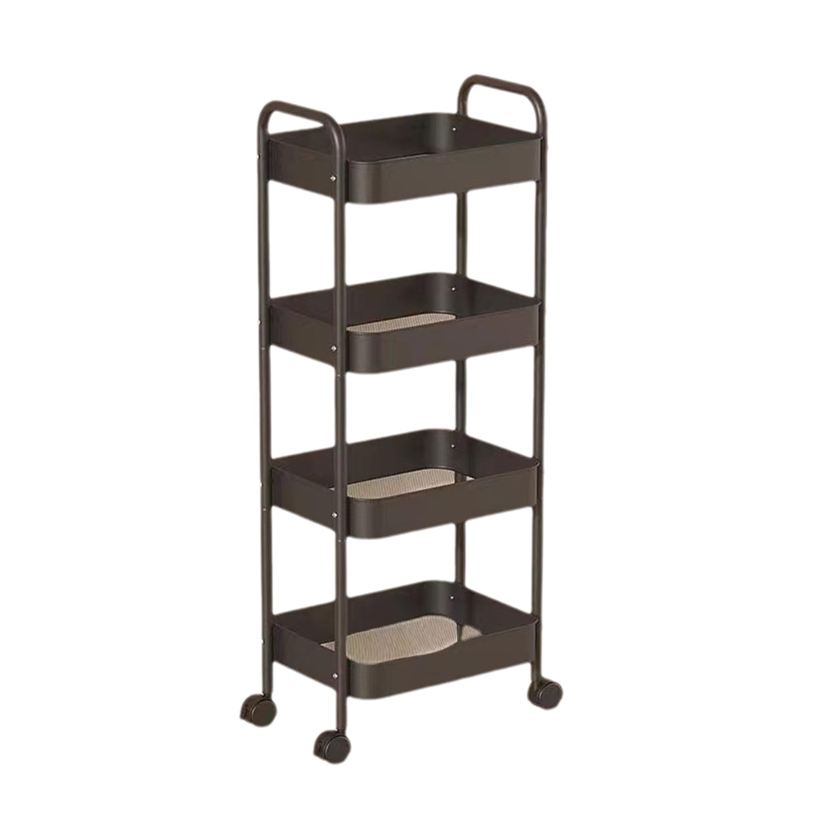 Chariot utilitaire roulant multifonction – Support de rangement robuste sur roulettes pour l'organisation de la maison dans la cuisine, le garage et le bureau