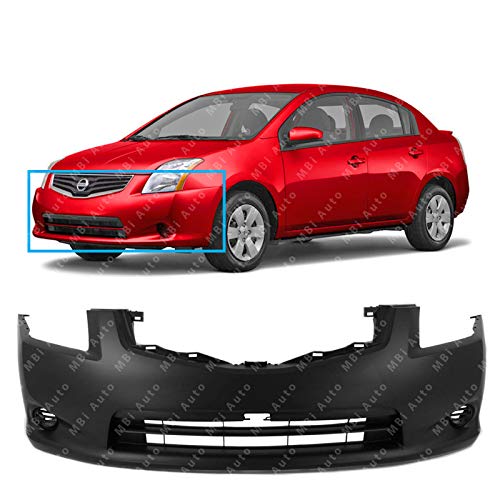 MBI AUTO - Primered, Front Bumper Cover Fascia for 2010 2011 2012 Nissan Sentra 10 11 12, NI1000271