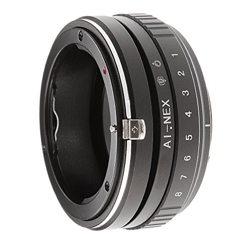 Fotga Tilt-shift 360° Lens Rotate Lens Adapter for Nikon AI S D Mount Lens to Sony E-Mount NEX-5C NEX-F3 A6000 A6100 A6300 A6400 A6500 A6600 A5000 A5100 A3500 A3000 A7 A7R A7S II III A9 DSLR Camera
