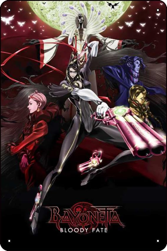 Amazon.com: Bayonetta: Bloody Fate (2013) - Póster de metal para
