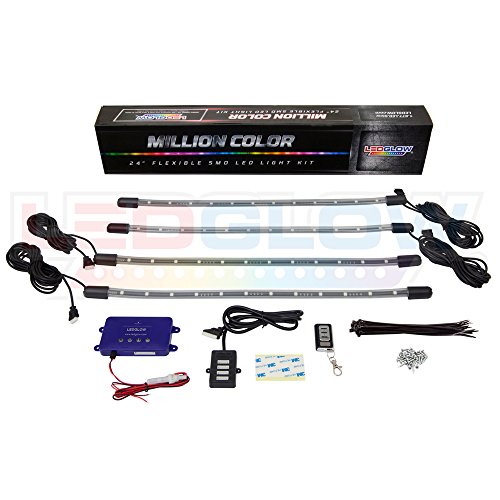 Ledglow LU_7GOLF 4Pc Standard Million Color Led Golf Cart Underglow Accent Neon Lighting Kit thumb #4