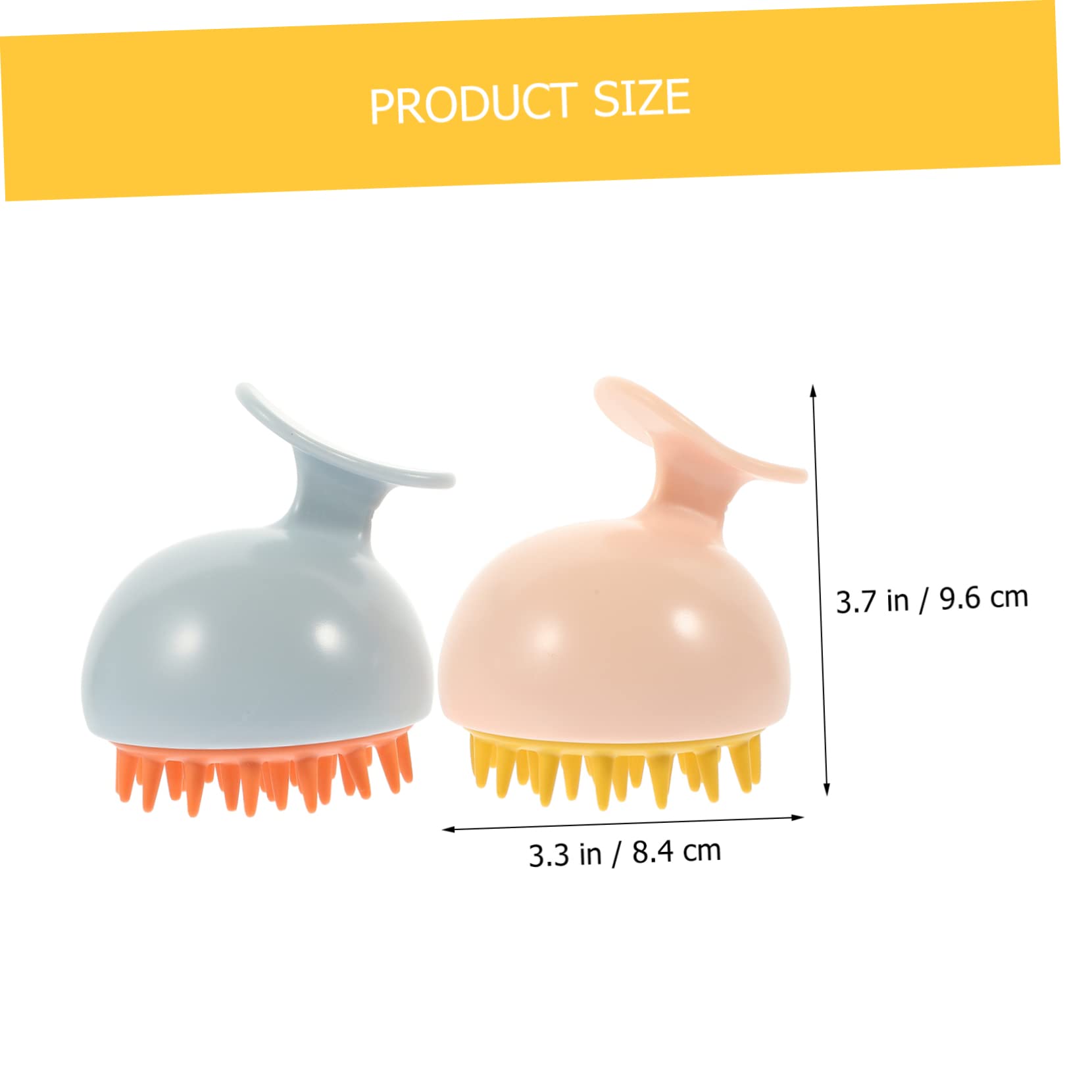 MAGICLULU 6piezas Masajeador De Cabelludo Portátil Cepillo Exfoliante Cuidado Del Cabelludo De Algodón De Picazón y Relax