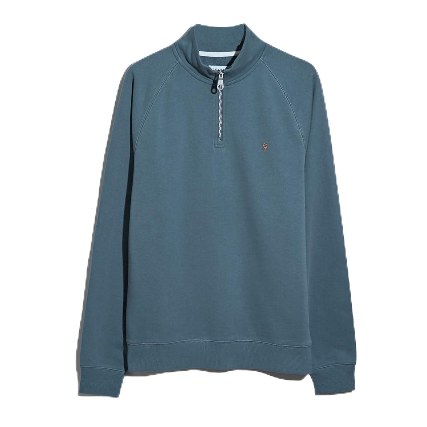 Farah Jim Zip Jumper Blue Medium