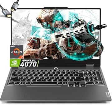 Lenovo Laptop Gamer Loq 15.6 Rtx 4070 - Amd Ryzen 7 7435Hs Beat I7-12650H - Teclado Retroiluminado - Tela Fhd G-Sync - Windows 11 - Computador Gamer Pc - Cabo Hdmi (64Gb Ddr5 Ram | 2Tb Pcie Ssd)