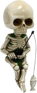 ï¼«ï¼¬ï¼«ï¼£ï¼­ï¼³ Skull Ornament, Scenery Doll Mini Skull Skeletons, Aquarium Decorations Resin Landscape for Pond Garden Bonsai Decor Halloween Crafts