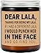 Averaze Lala Candle - Lala Gifts from Grandkids - I d Punch Another in The Face - Fun Gag for Her - Mother Day Candle - Lavender Scented Candles 8oz