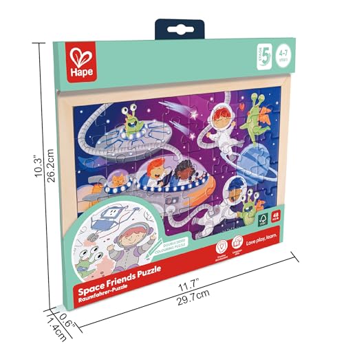 Hape Puzzle Dell'uomo Dello Spazio – Set Di Puzzle Tematici Per Bambini, Gioco Di Logica E Sviluppo Delle Abilità Motorie - 7
